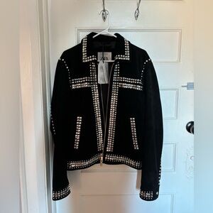 Zara Suede Black Jacket